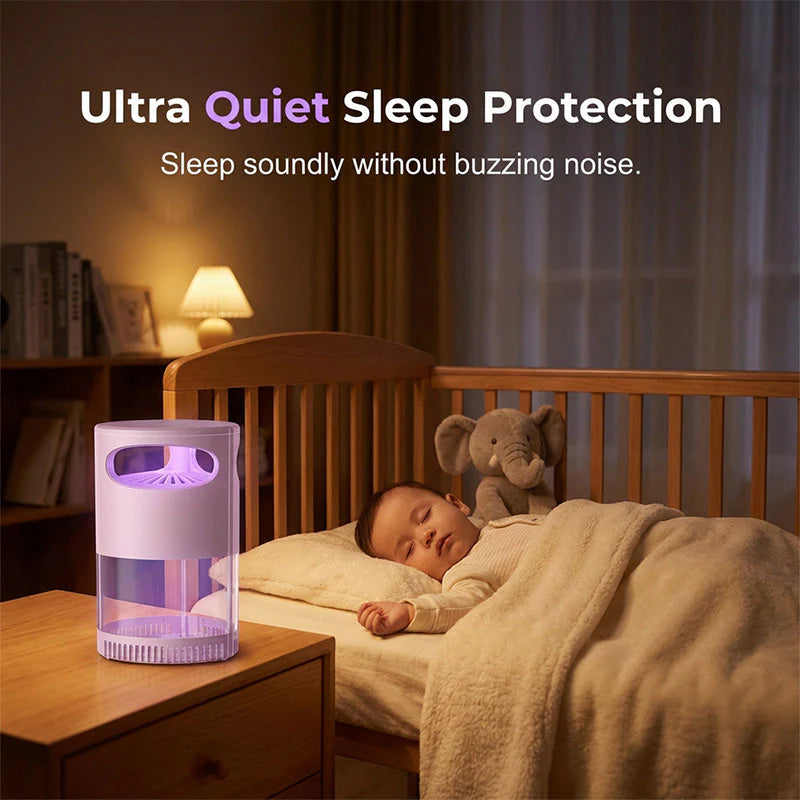 🔥New Generation 🦟Premium Silent USB UV Mosquito Killer Lamp Non-Toxic Safe For Pets Kids Bedroom Camping Outdoor Use