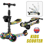 Versatile 3-in-1 Kids Tricycle Scooter, Sit & Ride Yo-Yo Car for Indoor Outdoor Play