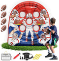 Inflatable Football Target Toss Game – Fun Indoor Outdoor Yard Game for Kids & Adults, Perfect for Football Party, Carnival, Camping & Tailgate Lawn Activities