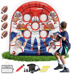 Inflatable Football Target Toss Game – Fun Indoor Outdoor Yard Game for Kids & Adults, Perfect for Football Party, Carnival, Camping & Tailgate Lawn Activities