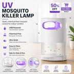 🔥New Generation 🦟Premium Silent USB UV Mosquito Killer Lamp Non-Toxic Safe For Pets Kids Bedroom Camping Outdoor Use