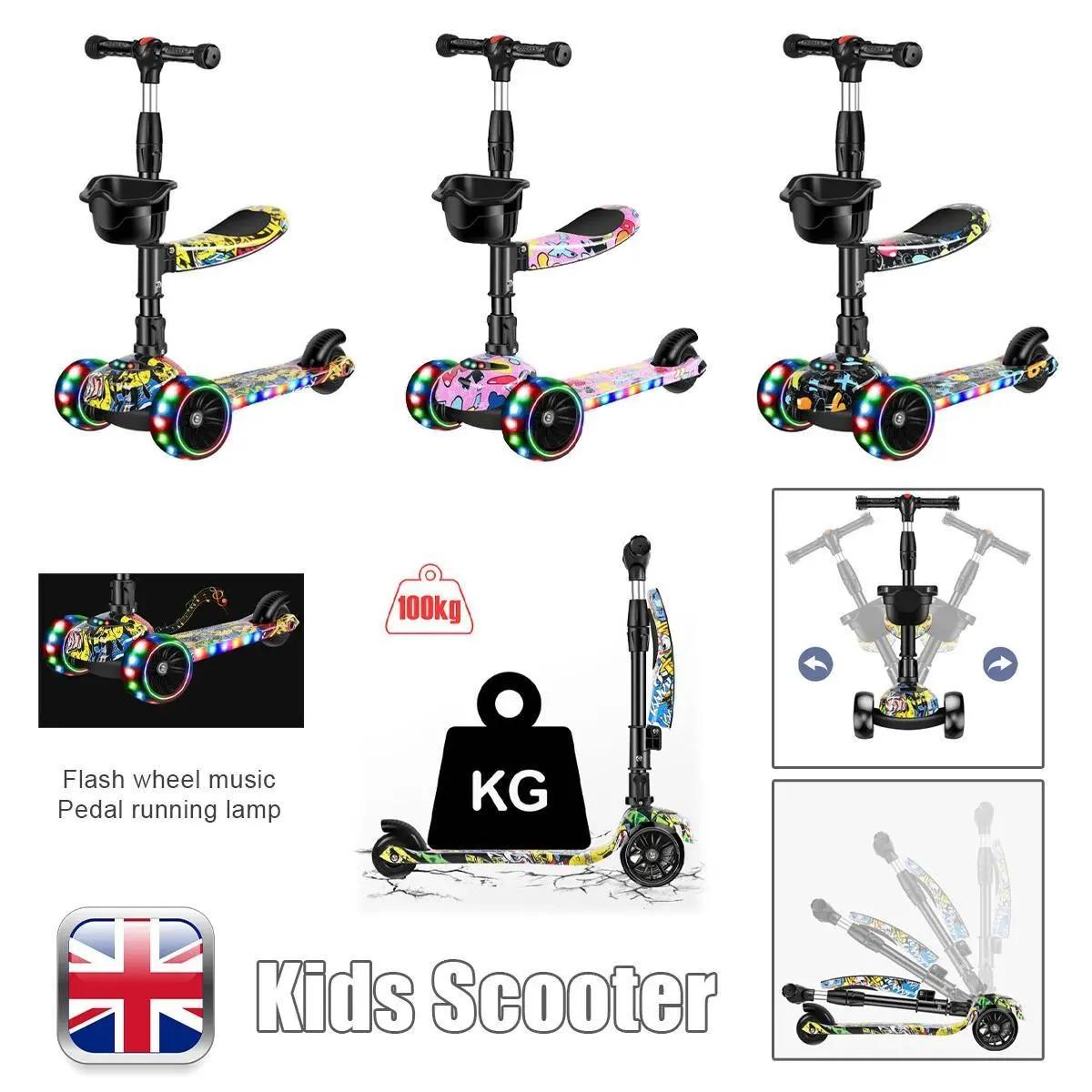 Versatile 3-in-1 Kids Tricycle Scooter, Sit & Ride Yo-Yo Car for Indoor Outdoor Play
