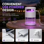 🔥New Generation 🦟Premium Silent USB UV Mosquito Killer Lamp Non-Toxic Safe For Pets Kids Bedroom Camping Outdoor Use