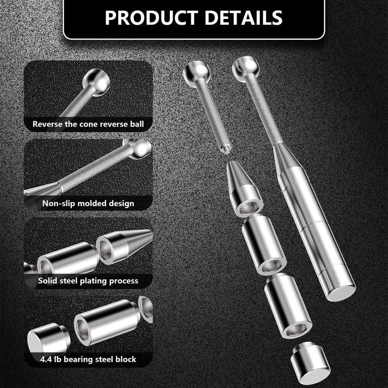 Adjustable Macebell Clubbe, 6-in -1 Premium Steel Indian Club, Strength Training Equipment for Full Body, Muscles, Shoulder, Grips & Forearms