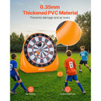 VEVOR Inflatable Soccer Dart Board,, over 6 ftHigh Giant Soccer Dart Board with 4 Kick Balls6 Darts 6 Axe & Air Pump, 3-Min Setup, Idealfor Giant Yard Games, Giant Kick Darts Game,Soccer Dart Game
