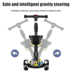 Versatile 3-in-1 Kids Tricycle Scooter, Sit & Ride Yo-Yo Car for Indoor Outdoor Play