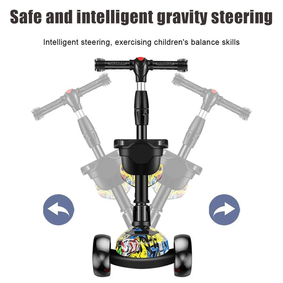 Versatile 3-in-1 Kids Tricycle Scooter, Sit & Ride Yo-Yo Car for Indoor Outdoor Play