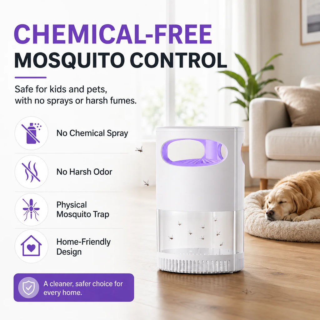 🔥New Generation 🦟Premium Silent USB UV Mosquito Killer Lamp Non-Toxic Safe For Pets Kids Bedroom Camping Outdoor Use