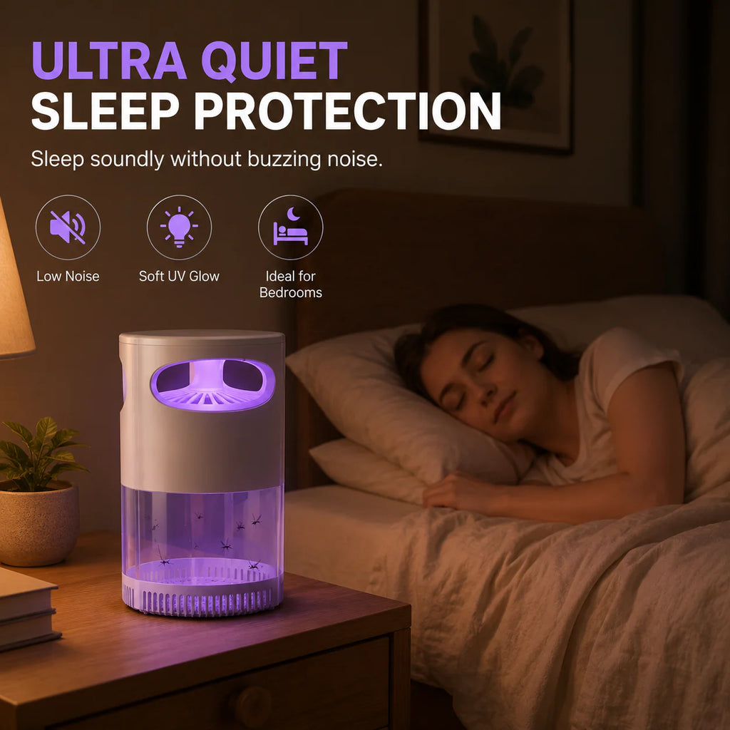 🔥New Generation 🦟Premium Silent USB UV Mosquito Killer Lamp Non-Toxic Safe For Pets Kids Bedroom Camping Outdoor Use