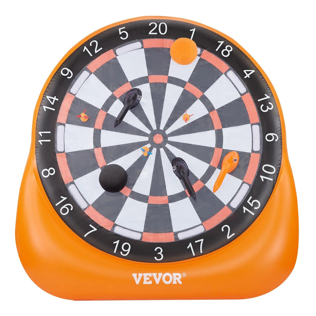 VEVOR Inflatable Soccer Dart Board,, over 6 ftHigh Giant Soccer Dart Board with 4 Kick Balls6 Darts 6 Axe & Air Pump, 3-Min Setup, Idealfor Giant Yard Games, Giant Kick Darts Game,Soccer Dart Game